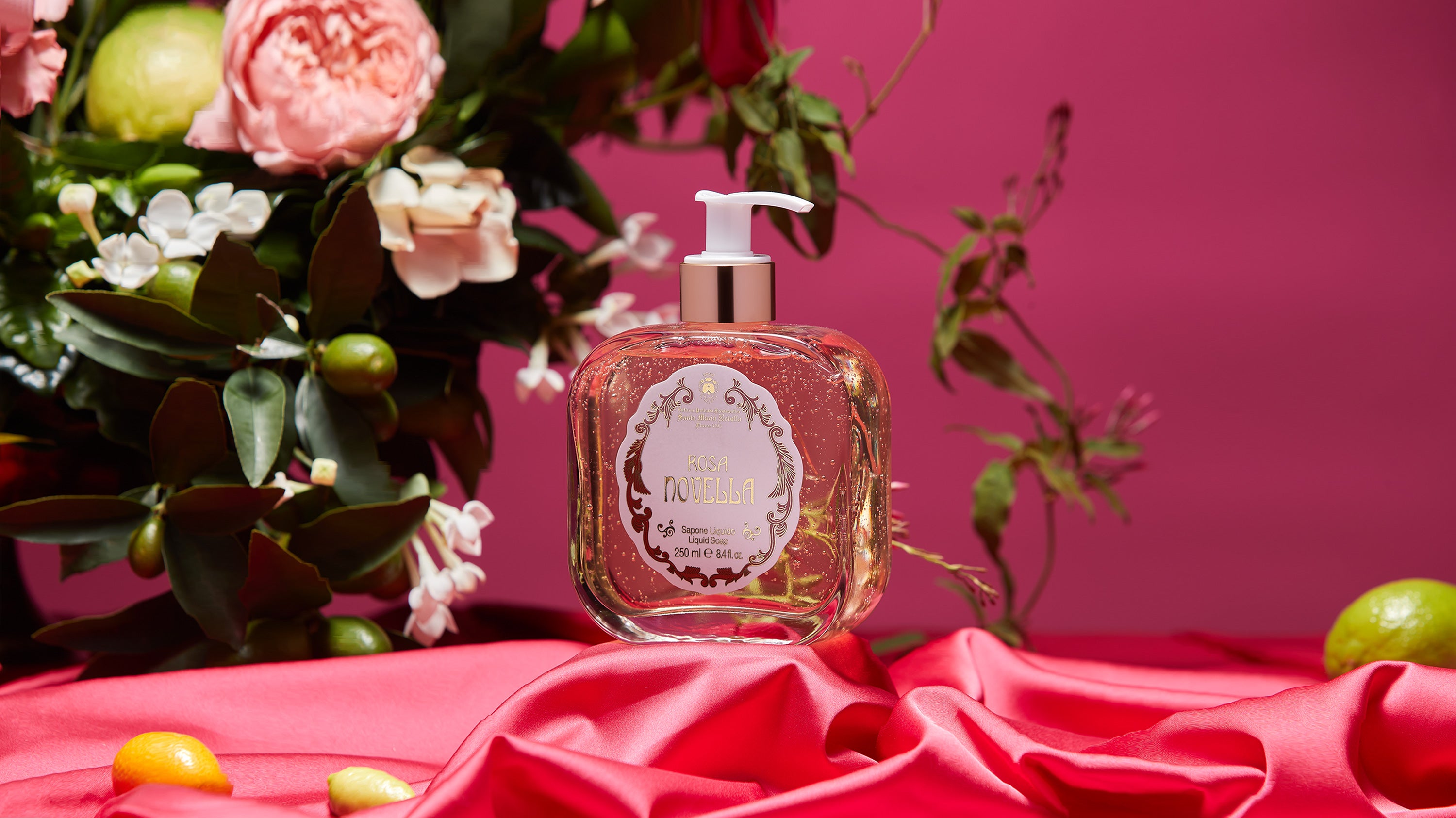 Rosa Novella Glass Liquid Soap
