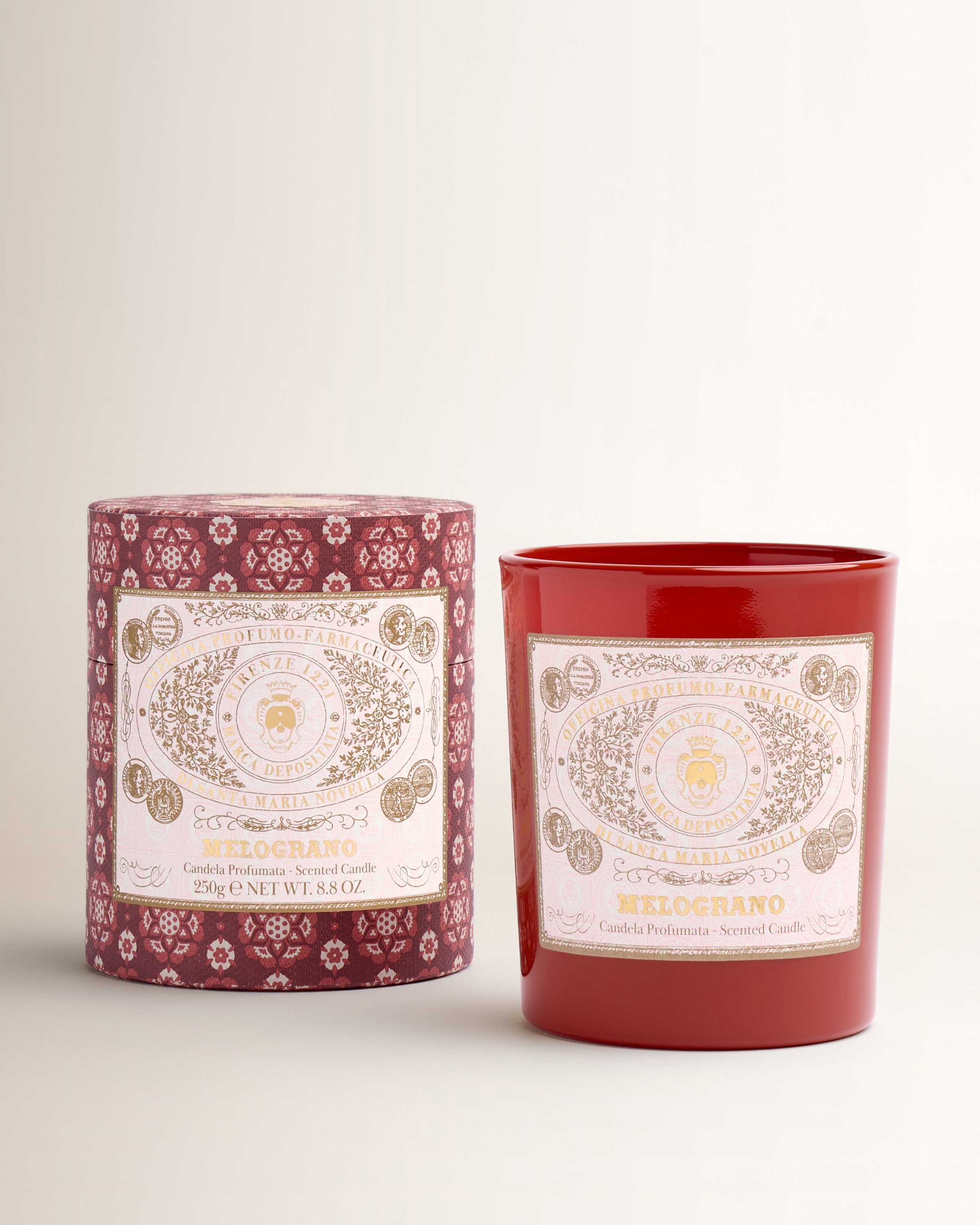 Candela Melograno in Vetro