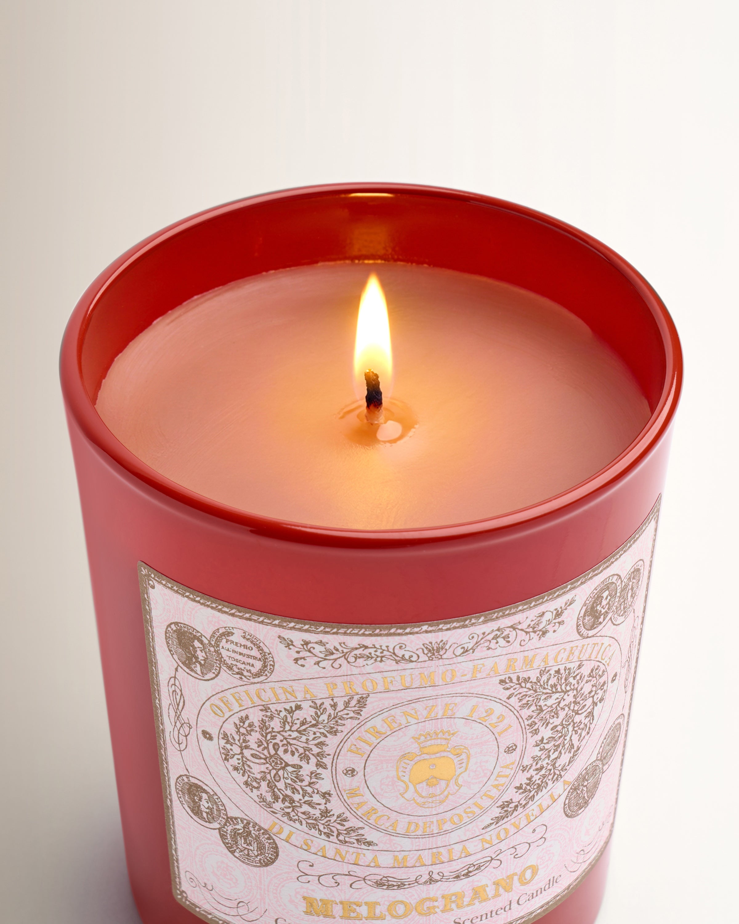 Candela Melograno in Vetro