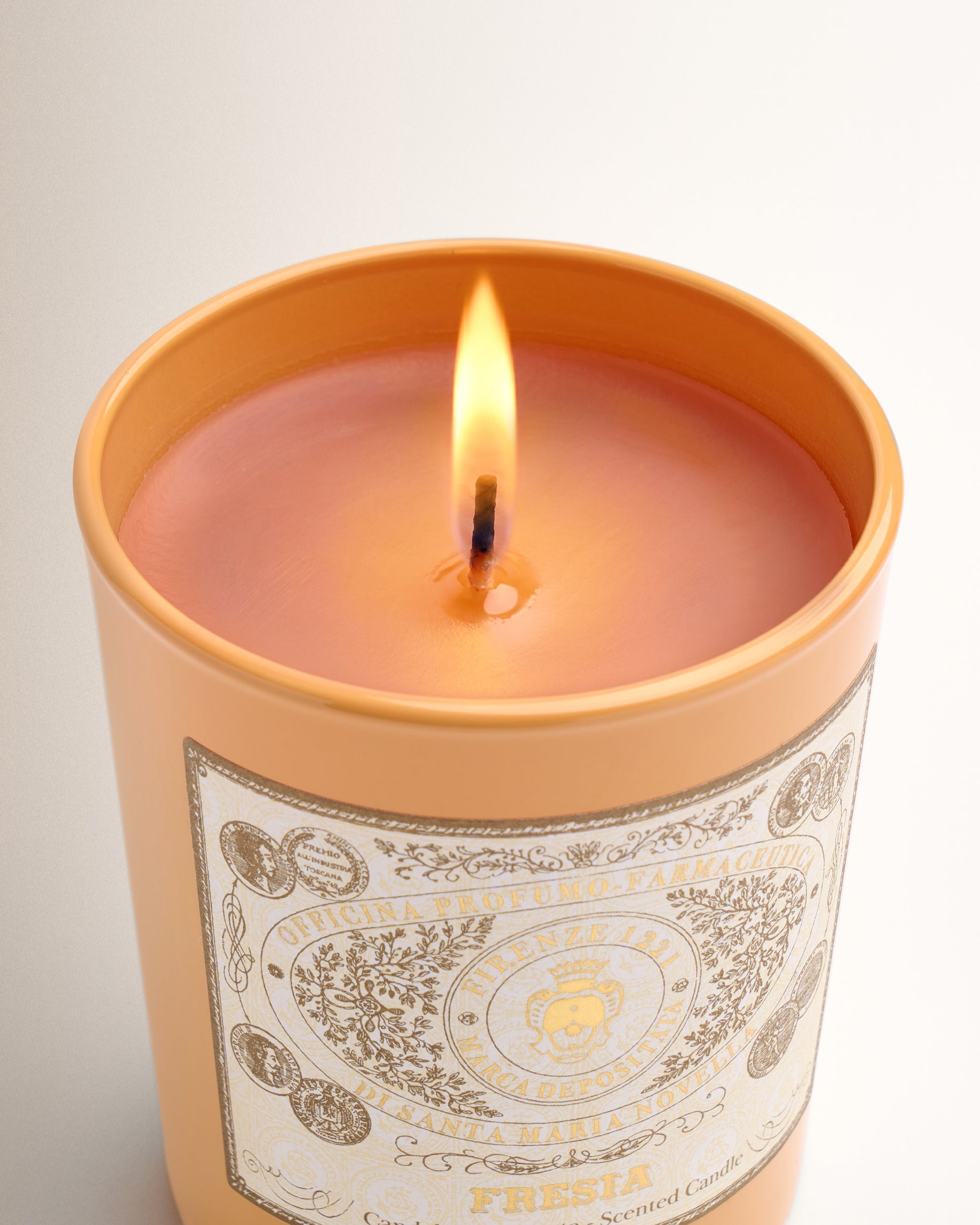 Fresia Glass Candle