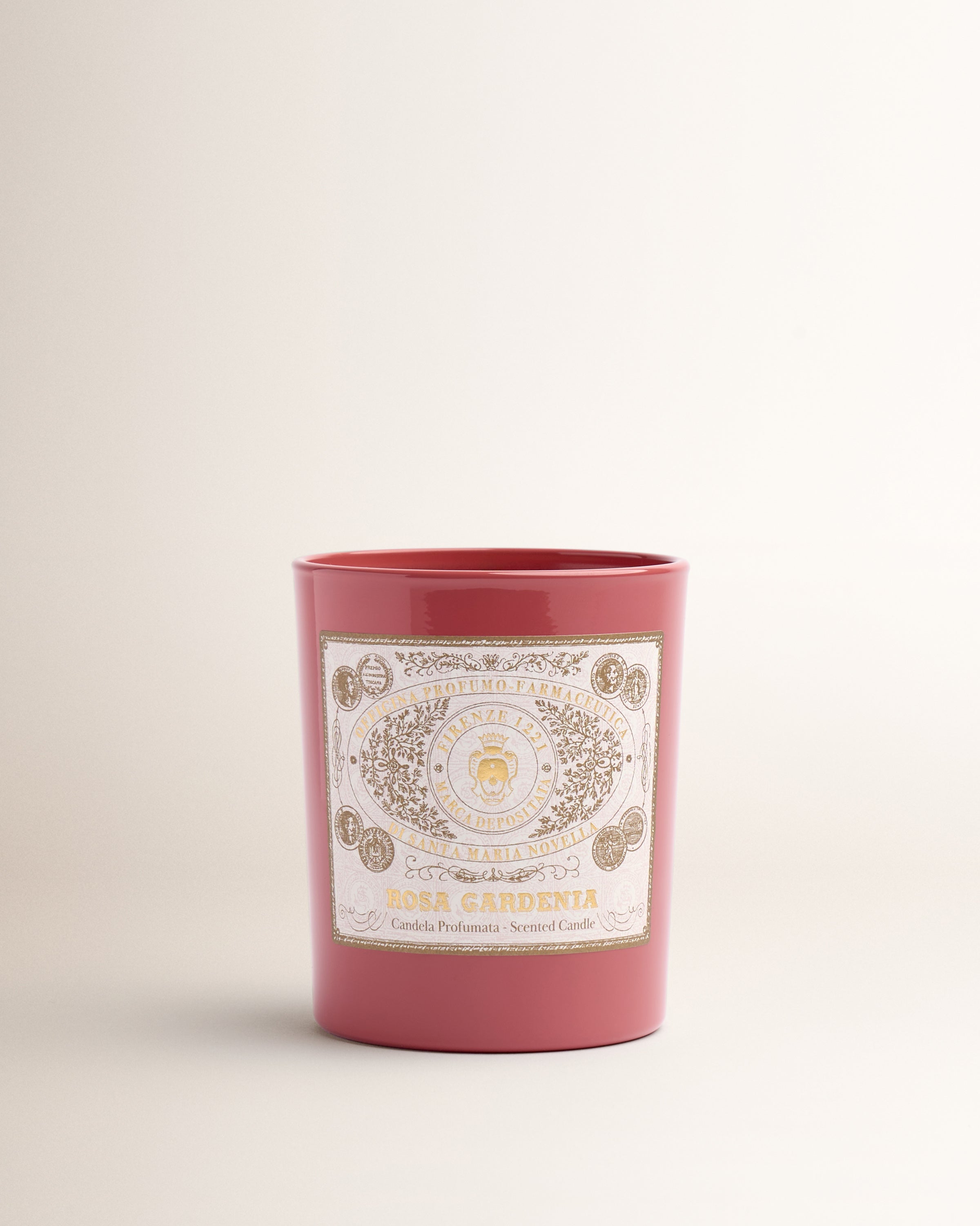 Kerze Rosa Gardenia im Glas